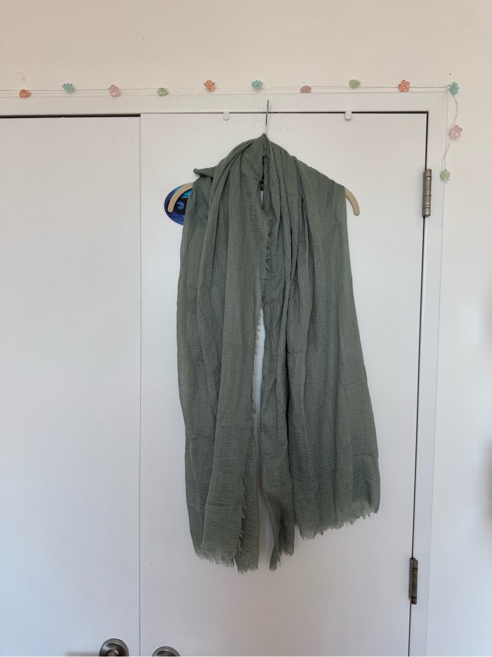 Lightweight Sage Green Scarf